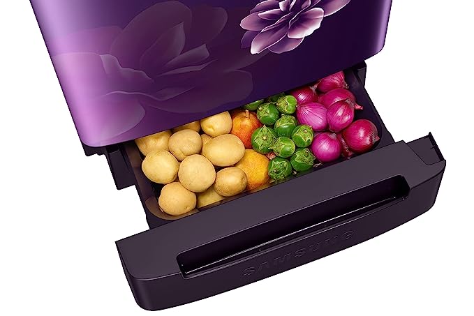 Samsung 189 L 5 Star Digital Inverter Direct Cool Single Door Refrigerator (RR21C2H25CR/HL, Camellia Purple, Base Stand with Drawer, 2023 Model)(OPEN BOX) Samsung 189 L 5 Star Digital Inverter Direct Cool Single Door Refrigerator (RR21C2H25CR/HL, Camellia Purple, Base Stand with Drawer, 2023 Model)(OPEN BOX)